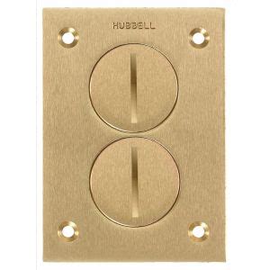 hubbell floor outlet covers